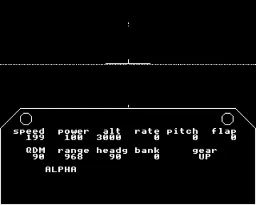 Flight Simulation (1982)(Acornsoft) screen shot game playing